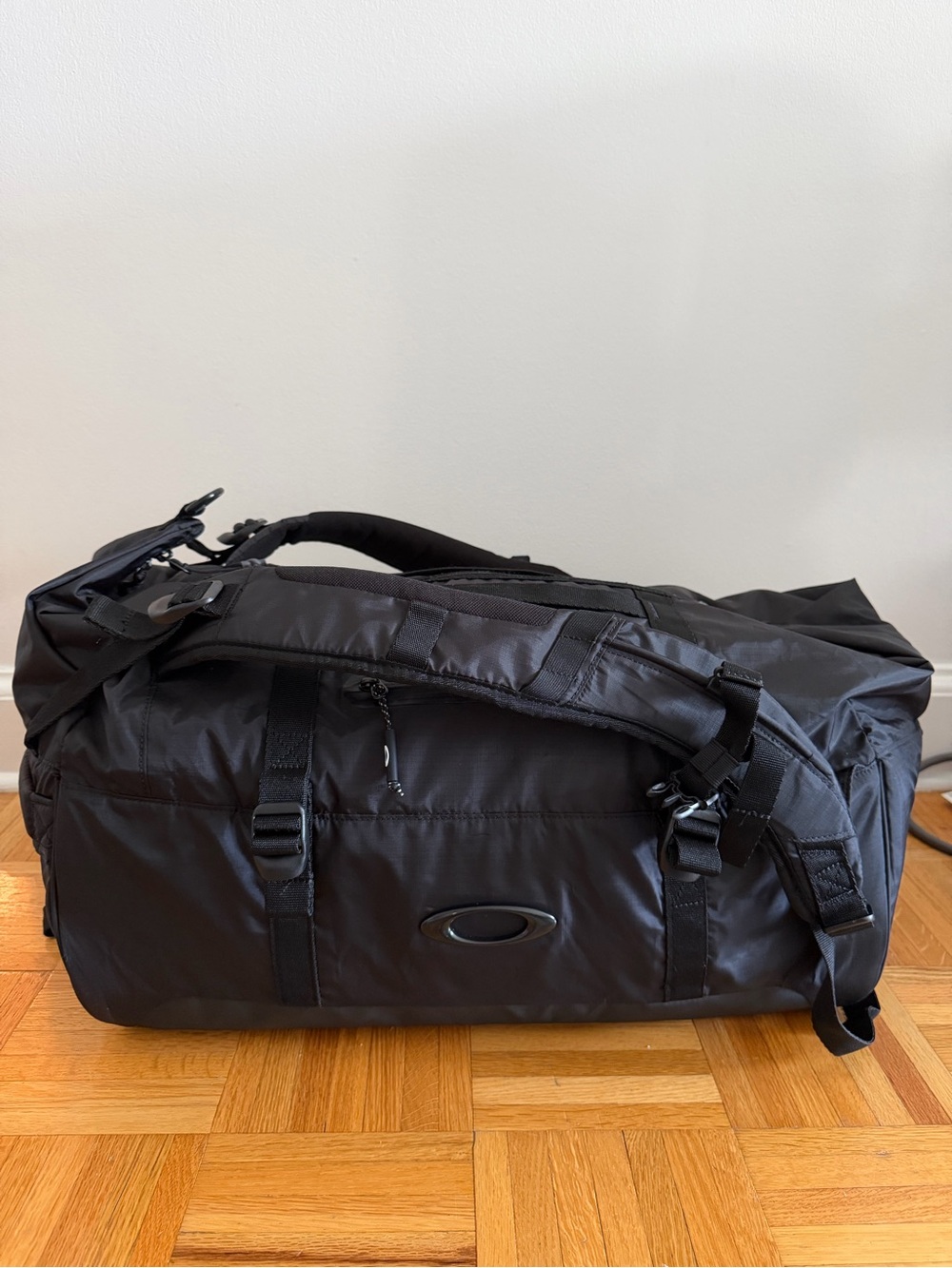 Oakley Black Nylon Duffel Bag with Logo